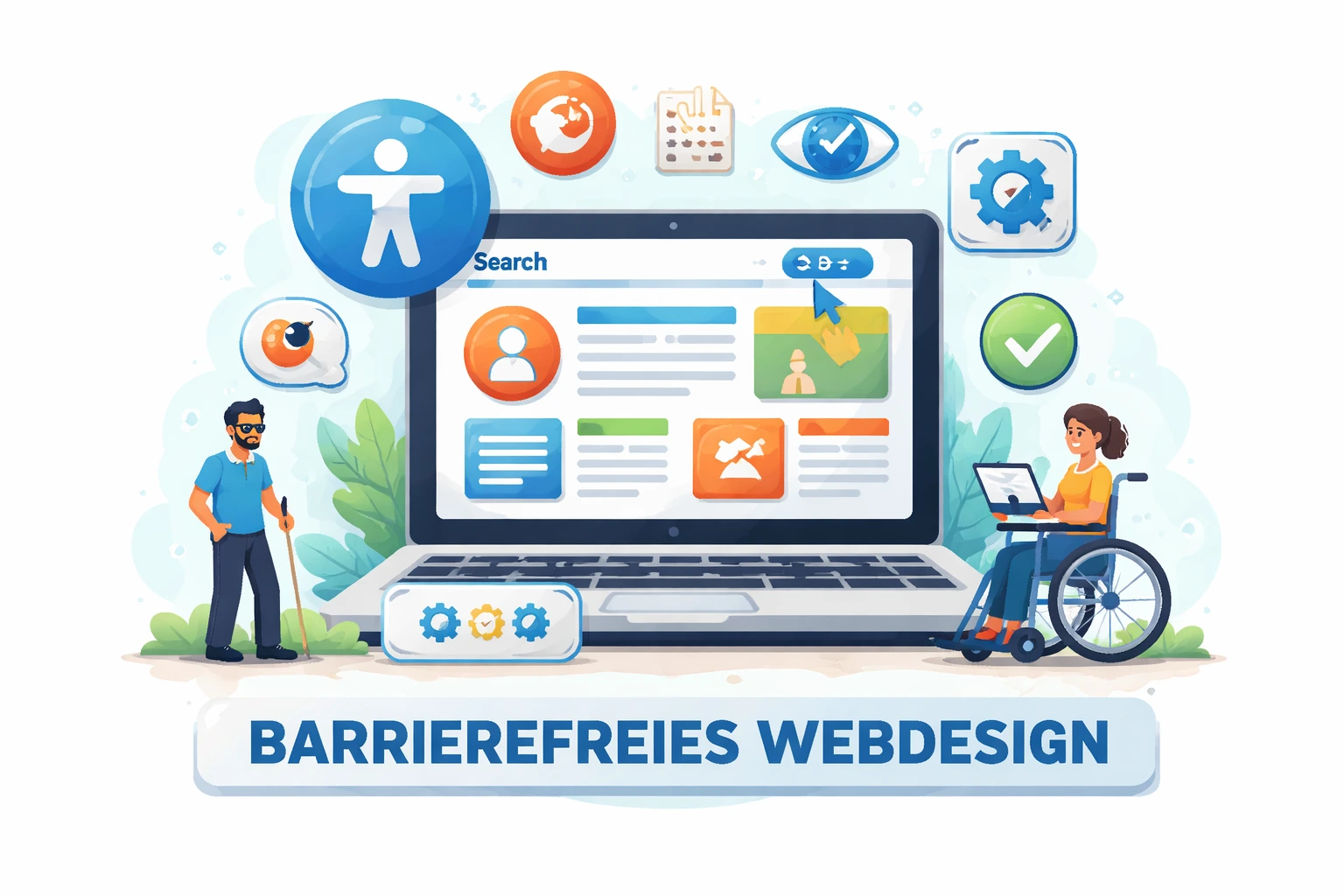 Barrierefreies Webdesign: Leitfaden für zugängliche Websites